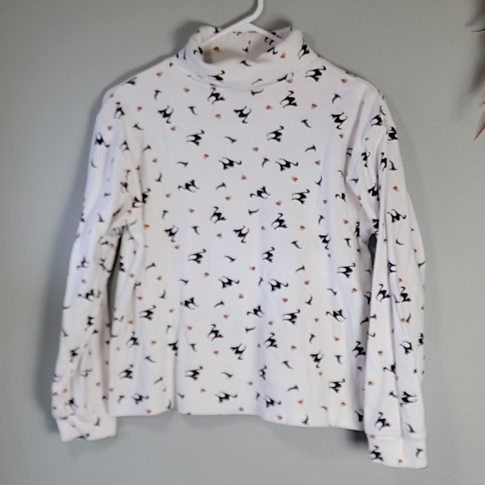 Halloween mock neck long sleeve top